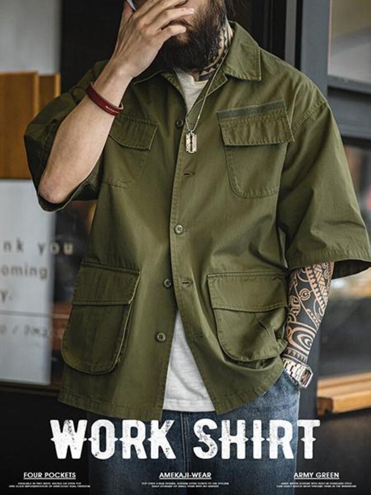 [AMECAJI] Work Shirt - XXBOY