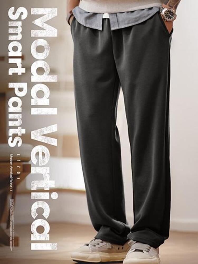 [AMECAJI] Moddal Vertical Smart Pants - XXBOY